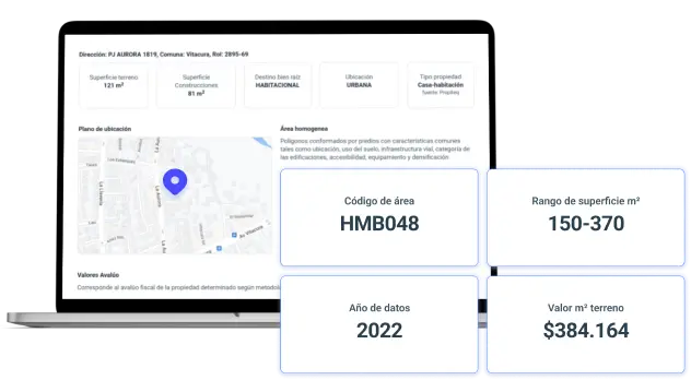 Notebook con información de datos propiedad catastrales